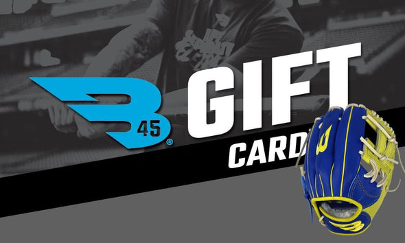 B45 Baseball Custom Yellow Birch Baseball Bat B45 Custom Baseball Glove Gift Card