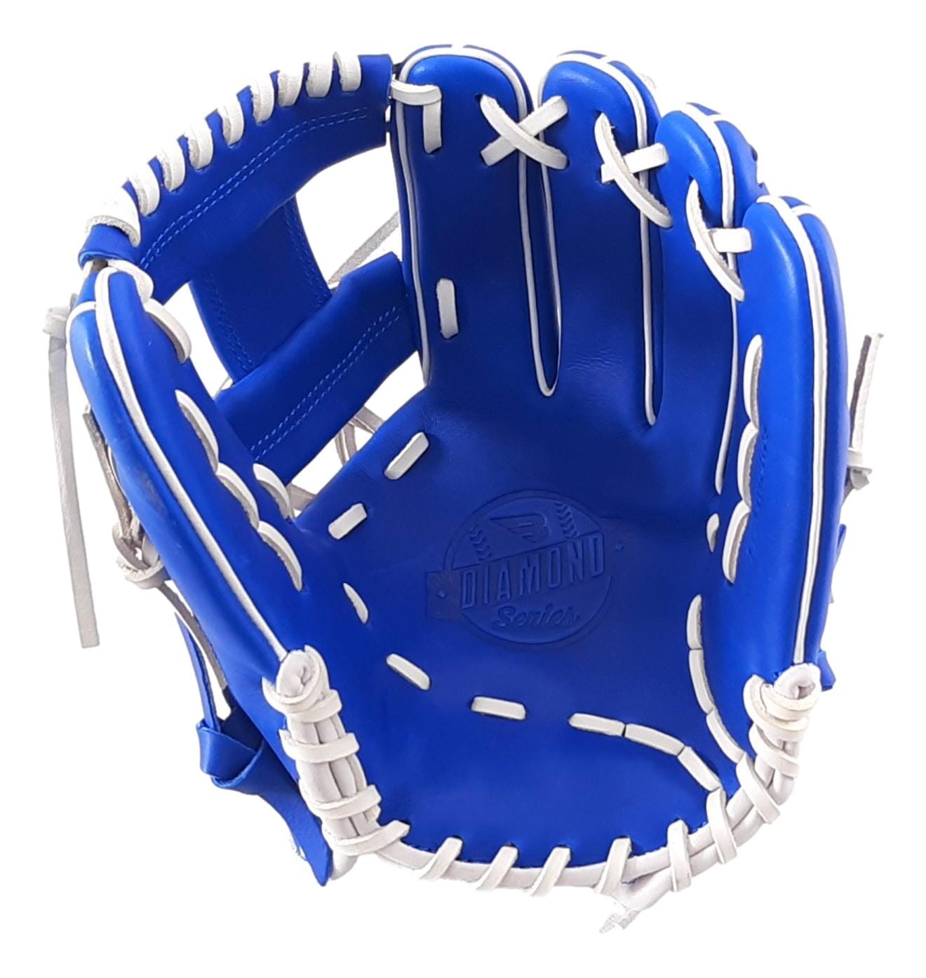 baseball gear B45 Baseball – Diamond Series Infield Fielding Glove – 11.5" – Blue, White, Red