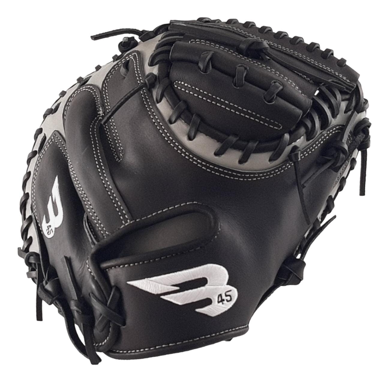 B45 Baseball – Pro Series Catcher's Glove – Black Gray