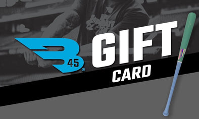 B45 Baseball Gift Card B45  Custom Bat Gift Card