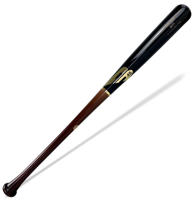 B271 Premium Premium Baseball Bat B45 Baseball 31" Brown Handle/Black Barrel 