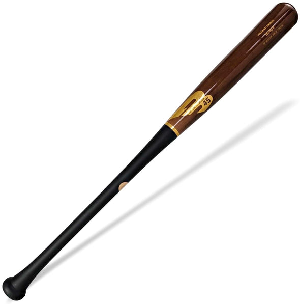 B243v Premium Premium Baseball Bat B45 Baseball 31" Matte Black Handle/Brown Barrel 