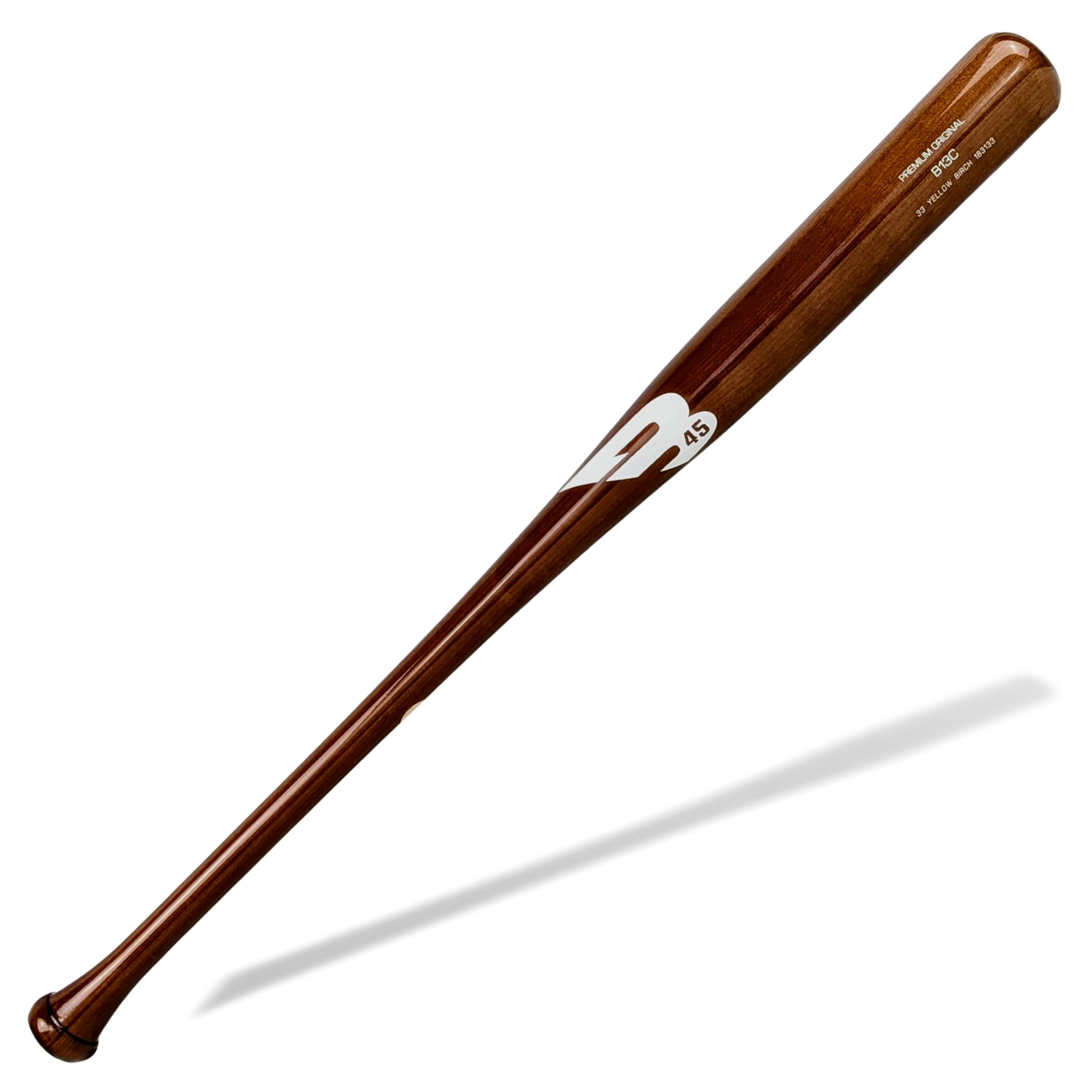 Batte de baseball B-45 Premium bouleau jaune équilibrée CC1 Batte de baseball B-45 Premium bouleau jaune équilibrée CC1