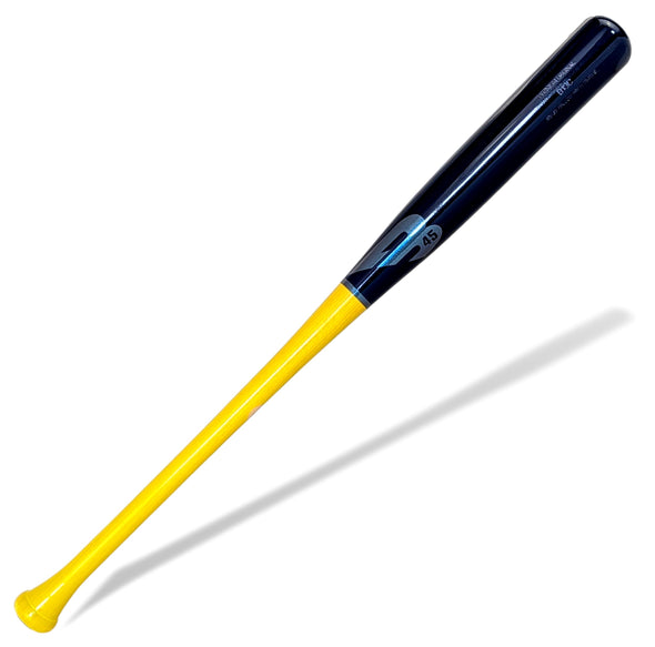 B45 Baseball Pro Select Baseball Bat 33"/30oz B13c Neon Yellow/Navy Premium Bats 33" - LIMITED RUN