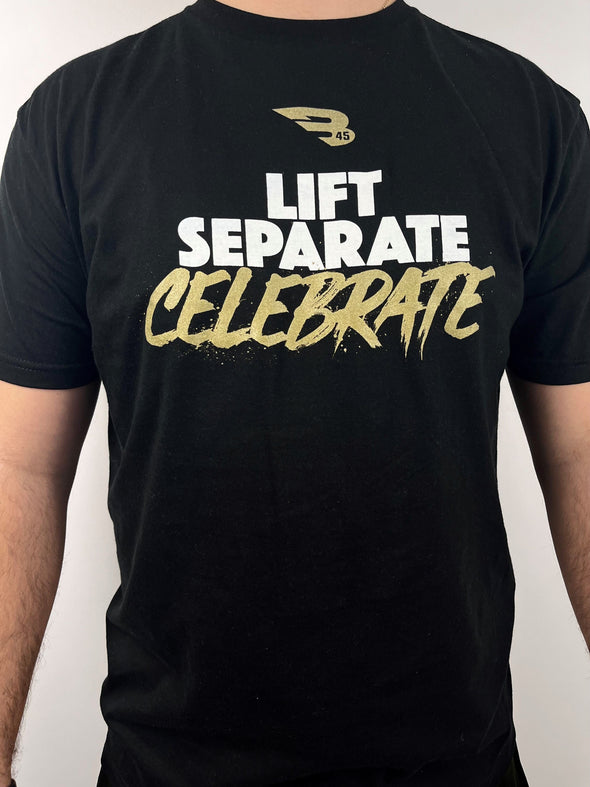 B45 Baseball Small / Black 🎁 Lift Separate Celebrate T-Shirt (100% off)