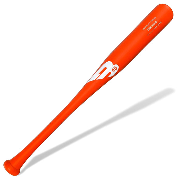 B45 Baseball Training Baseball Bat One-Hand Bat Matte Orange Pro Select Training Bats - LIMITED RUN