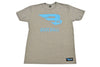 B45 First To Believe Premium T-Shirt Apparel B45 Gray with Blue logo Small 