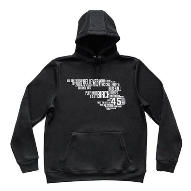 B-Word Hoodie Apparel B45 Baseball Small Black 