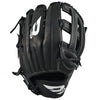 Pro Series 12.75" H-Web Baseball Glove Fielding Gloves B45 Baseball Right-Hand Throw Black with White logo 